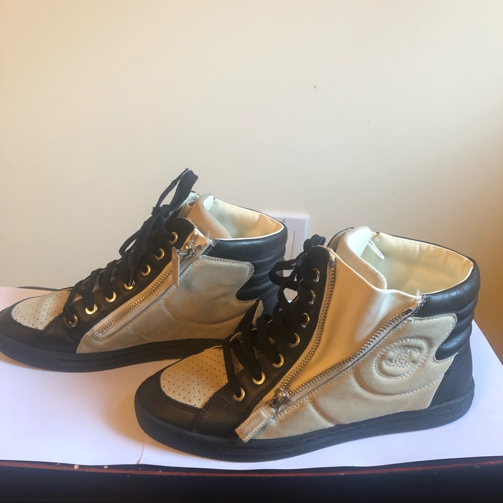 Chanel 2014 High-Top sneaker Double Zip top